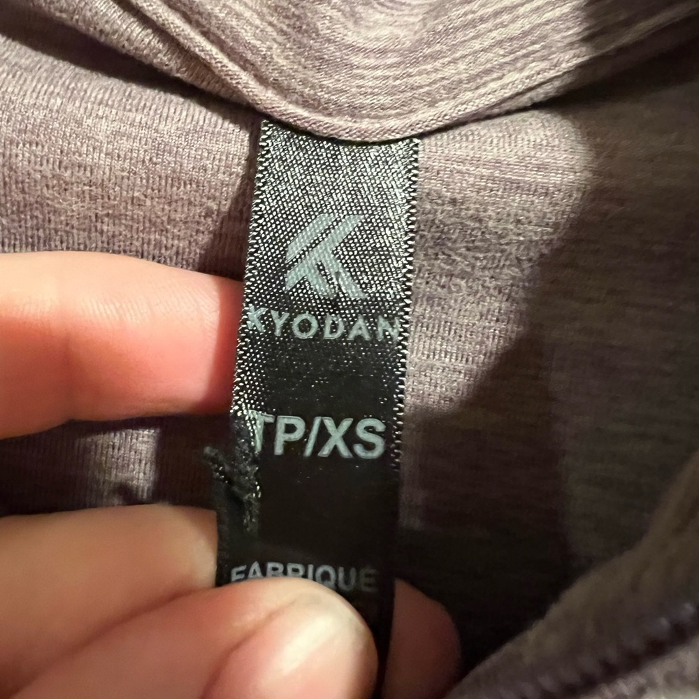 KYODAN • super soft light purple heather lightweight zip collared sweater jacket - Picture 5 of 8